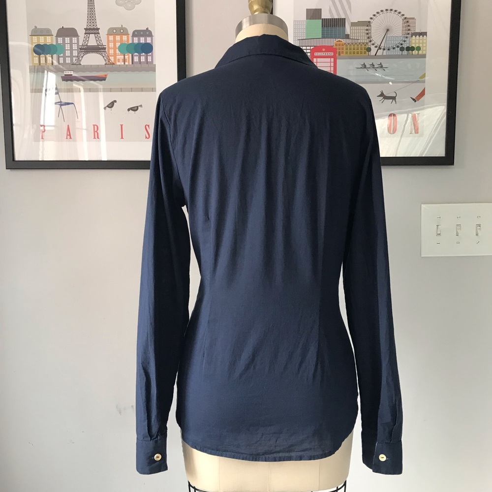 ModCloth • Navy Button Down Shirt - Picture 4 of 8